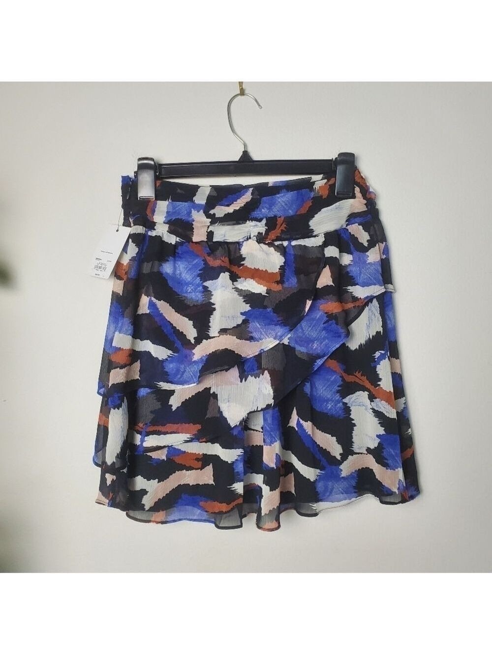 Nine West Ruffle Skirt Womens Size XS Multicolor